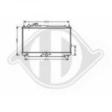 8653505 DIEDERICHS Радиатор, охлаждение двигателя
