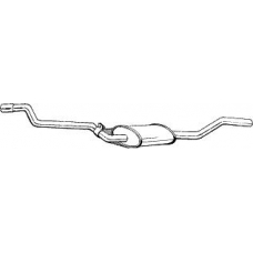 285-067 BOSAL Средний глушитель выхлопных газов