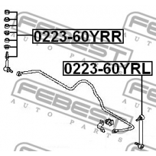 0223-60YRL FEBEST Тяга / стойка, стабилизатор