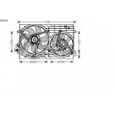 VW7515 AVA Вентилятор, охлаждение двигателя
