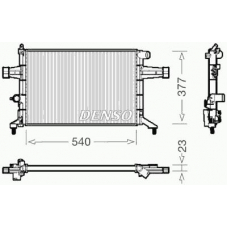 DRM20082 DENSO Радиатор, охлаждение двигателя