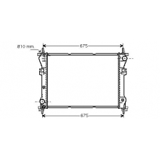 FD2319 AVA Радиатор, охлаждение двигателя