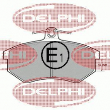 LP429 DELPHI Комплект тормозных колодок, дисковый тормоз