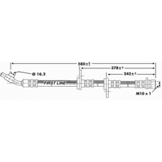 FBH6993 FIRST LINE Тормозной шланг