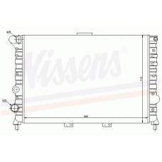 60038 NISSENS Радиатор, охлаждение двигателя