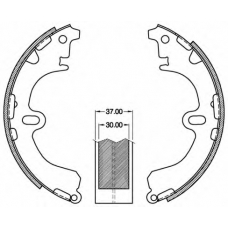 BSA2142.00 OPEN PARTS Комплект тормозных колодок