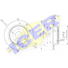 78BD2071-2 ICER Тормозной диск