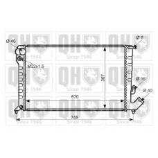 QER2475 QUINTON HAZELL Радиатор, охлаждение двигателя