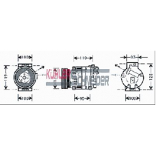 8400081 KUHLER SCHNEIDER Компрессор, кондиционер