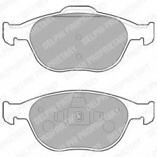 LP1724 DELPHI Комплект тормозных колодок, дисковый тормоз