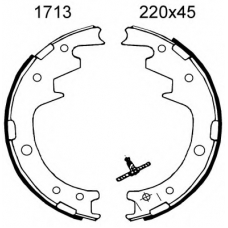 01713 BSF Комплект тормозных колодок