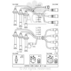 4.8666 FACET Комплект проводов зажигания