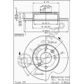 08.4284.10 BREMBO Тормозной диск