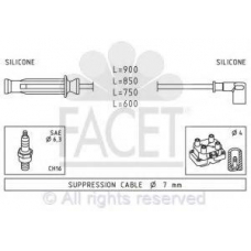 4.9908 FACET Ккомплект проводов зажигания