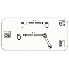 JP145 JANMOR Комплект проводов зажигания
