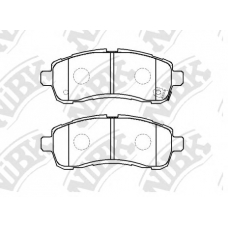 PN0544 NiBK Комплект тормозных колодок, дисковый тормоз
