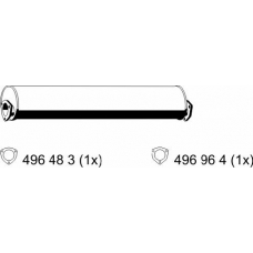 116060 ERNST Глушитель выхлопных газов конечный