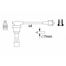 0 986 356 974 BOSCH Комплект проводов зажигания