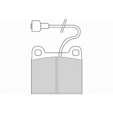 FD6417A NECTO Комплект тормозных колодок, дисковый тормоз