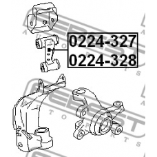 0224-327 FEBEST Рычаг независимой подвески колеса, подвеска колеса