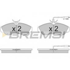 BP2615 BREMSI Комплект тормозных колодок, дисковый тормоз