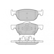 12-1369 E.T.F. Комплект тормозных колодок, дисковый тормоз