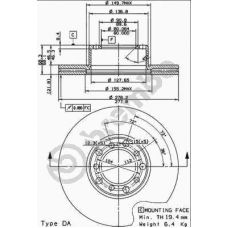 09.2465.20 BREMBO Тормозной диск