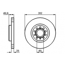 0 986 479 058 BOSCH Тормозной диск