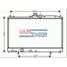 0500741 KUHLER SCHNEIDER Радиатор, охлаждение двигател