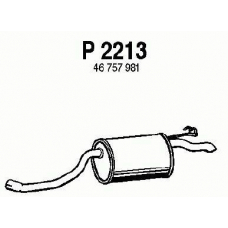 P2213 FENNO Глушитель выхлопных газов конечный