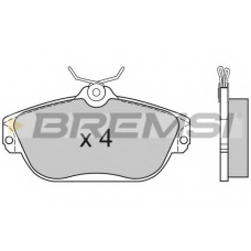 BP2582 BREMSI Комплект тормозных колодок, дисковый тормоз