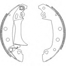 Z4017.05 WOKING Комплект тормозных колодок