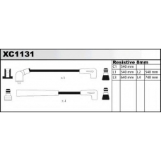 XC1131 QUINTON HAZELL Ккомплект проводов зажигания