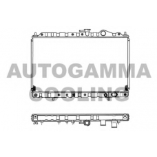 102180 AUTOGAMMA Радиатор, охлаждение двигателя