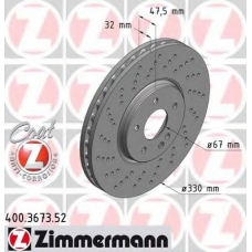 400.3673.52 ZIMMERMANN Тормозной диск