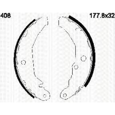 8100 16408 TRIDON Brake shoes