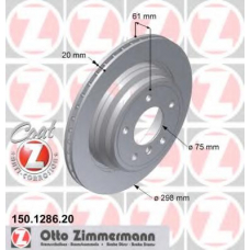 150.1286.20 ZIMMERMANN Тормозной диск