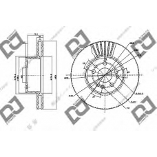 BD1130 DJ PARTS Тормозной диск