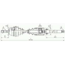 DRS6199.00 OPEN PARTS Приводной вал