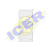 181279 ICER Комплект тормозных колодок, дисковый тормоз