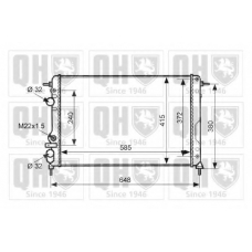 QER1978 QUINTON HAZELL Радиатор, охлаждение двигателя