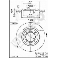 BS 8048 BRECO Тормозной диск