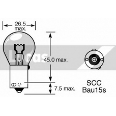 LLB581 TRW Лампа накаливания, фонарь указателя поворота