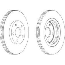 DDF1589C-1 FERODO Тормозной диск