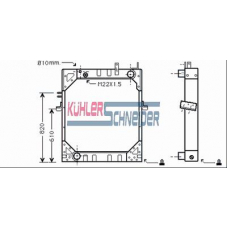 4116001 KUHLER SCHNEIDER Радиатор, охлаждение двигател