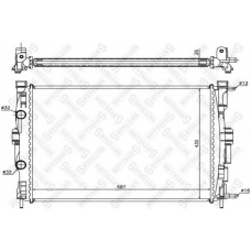 10-25183-SX STELLOX Радиатор, охлаждение двигателя