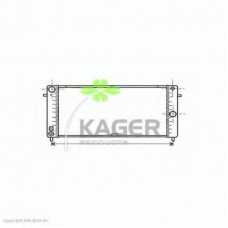 31-2072 KAGER Радиатор, охлаждение двигателя
