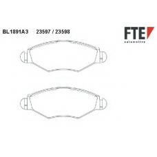BL1891A3 FTE Комплект тормозных колодок, дисковый тормоз