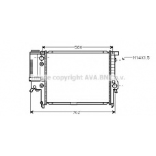 BWA2122 AVA Радиатор, охлаждение двигателя