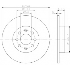 8DD 355 112-611 HELLA PAGID Тормозной диск